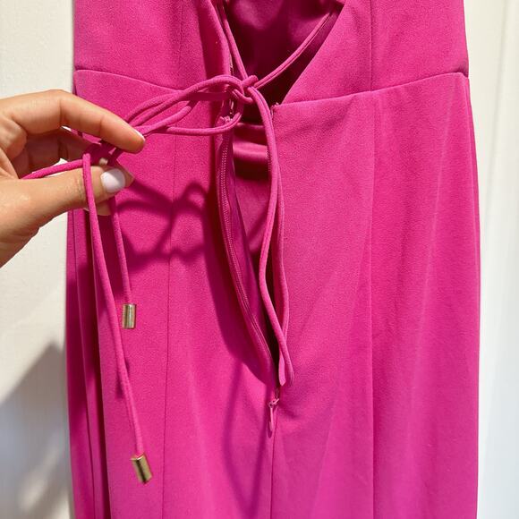 BARIANO Australia Sweetheart Barbie Fuchsia Pink Mermaid Corset Maxi Gown | S - Picture 8 of 13